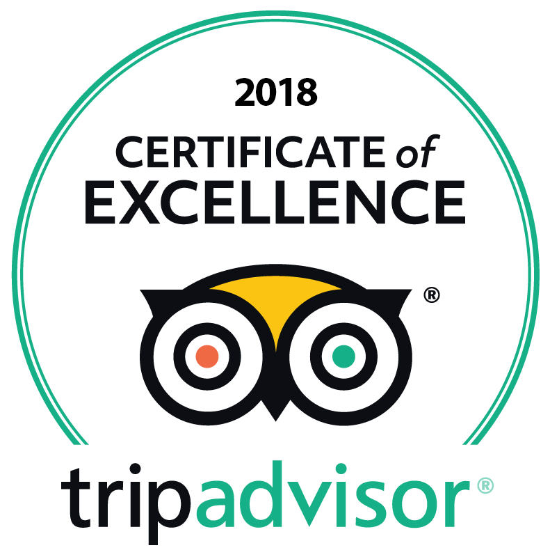 Trip Advisor Certificate of Excellence 2018